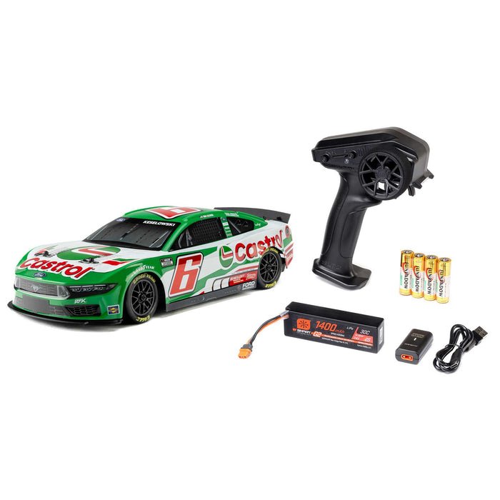 LOSI 1/12 NASCAR RC Race Car Brad Keselowski No. 6 2026 Losi Ford Mustang 2S AWD RTR LOS1122606