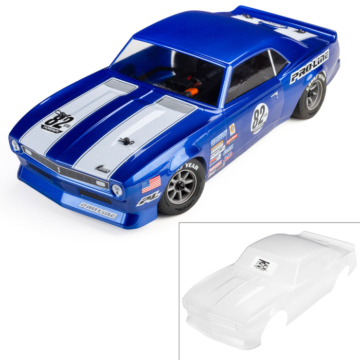 Proline 1/12 Losi NASCAR Pre-Cut 1968 Chevy Camaro Clear VTA Body Race Car PRO372717