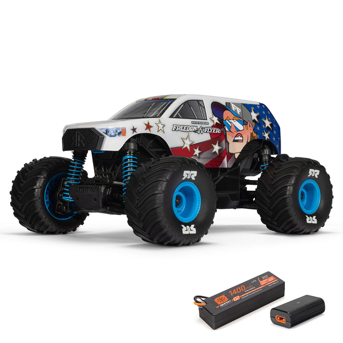 ARRMA ARA2130FF 1/16 FREEDOM FLYER GROM 4X4 RTR Brushed Monster Truck (Battery & Charger Included), White