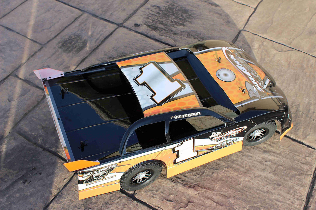 SHARK RC RIPTIDE 1/10 Short Course OutLaw Street Stock CLEAR Body Toyota Supra Grill .040 Slash
