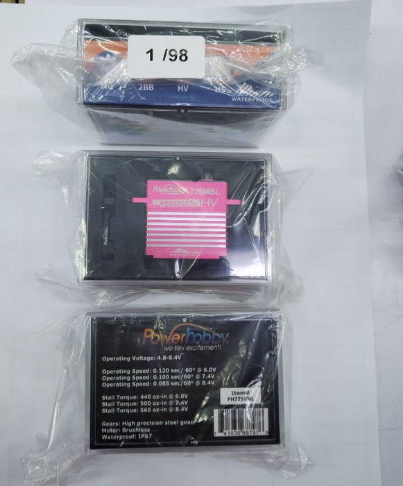 Power Hobby 729MBL High Voltage Brushless Steel Gear Servo PHBPH729MBL Pink - Limited Edition