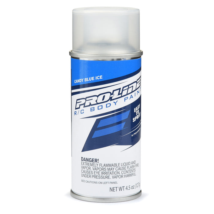 Pro-Line PRO644004 RC Body Spray Polycarbonate Paint CANDY BLUE ICE Single 4.5 oz (127 g.) Individual Aerosol Can