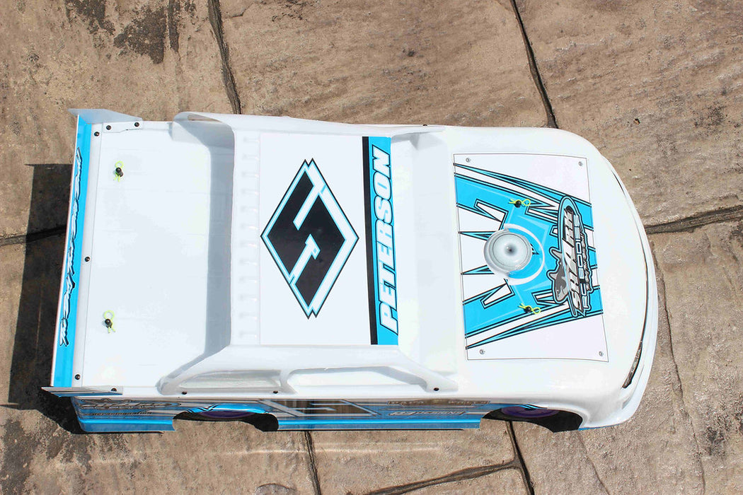 SHARK RC BODIES Code Red 1/10 Short Course OutLaw Street Stock CLEAR Body Chevy Grill .040 Slash