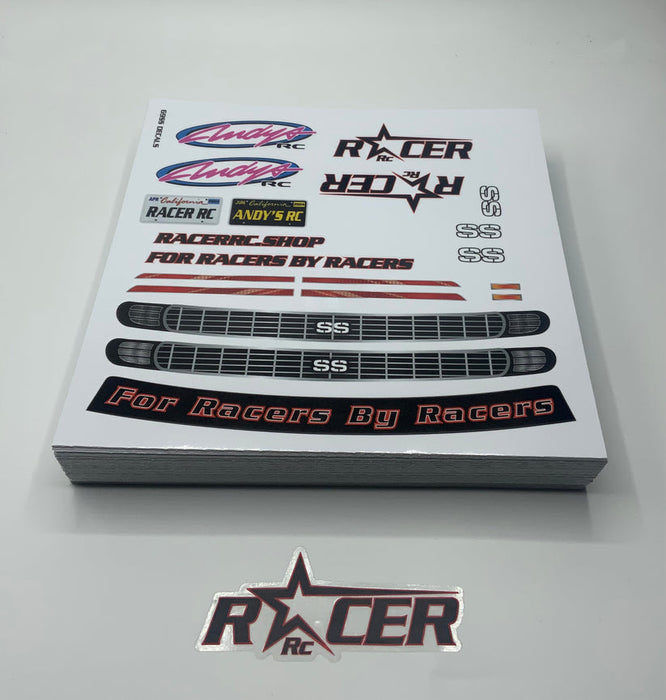 Racer RC by Andy’s 69 SS Camaro Body w/ Protective Film .040 CLEAR Drag SCT Street Eliminator NPRC Outlaw