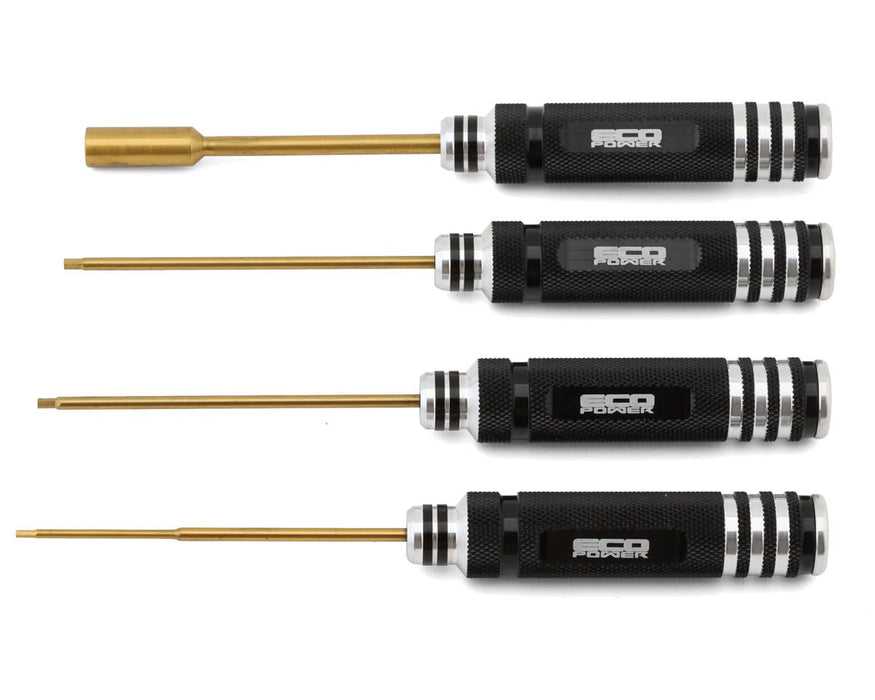 EcoPower 4-Piece Metric Hex & Nut Driver Tool Set (1.5, 2.0, 2.5mm/7mm) ECP-3082