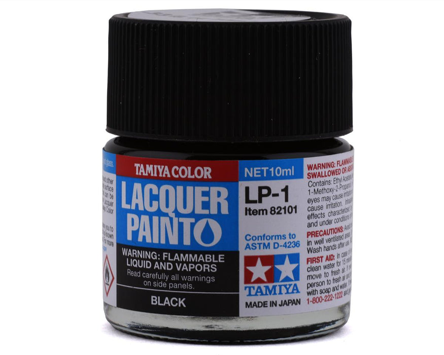 Tamiya TAM82101 LP-1 Black Lacquer Paint (10ml)