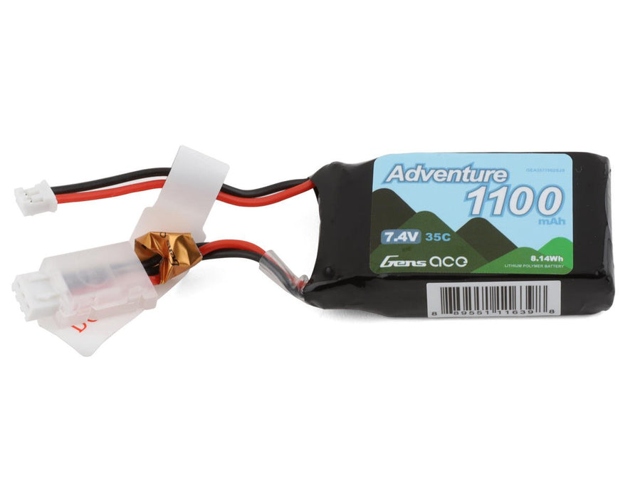 Gens Ace GEA3511002SJS 2S LiPo Battery 35C (7.4V/1100mAh) (Axial SCX24) w/JST-PHR