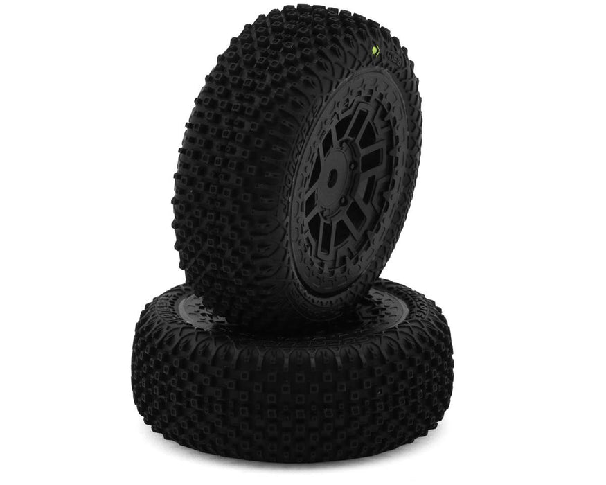 JConcepts Arrma® Typhon Grom™ Choppers Pre-Mounted Tires (2) (Yellow) w/12mm Hex