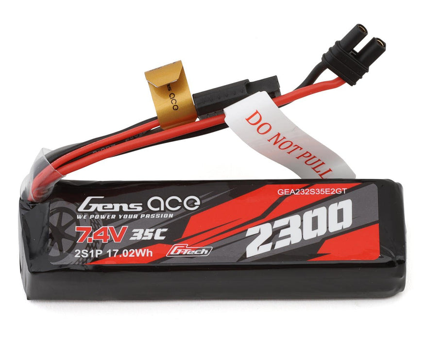 Gens Ace GEA232S35E2GT 2S 35C G-Tech Lipo Battery Pack 7.4V 2300mAh iEC2 Connector Arrma Losi NASCAR Grom IC2 EC2