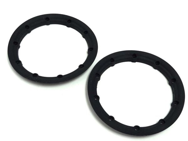 Rovan 1/5 F5 Race Car Black Nylon Outer Beadlocks (Set of 2) Fits MCD LT Truck, LOSI 5IVE-T