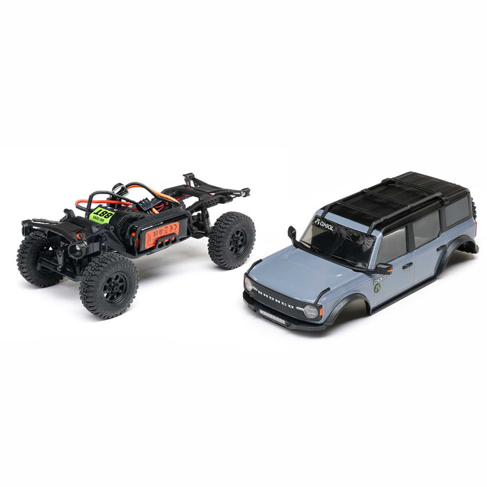 Axial AXI-2048T1 1/30 SCX30 Ford Bronco 4X4 RTR Brushed Rock Crawler (Battery & Charger Included), Blue