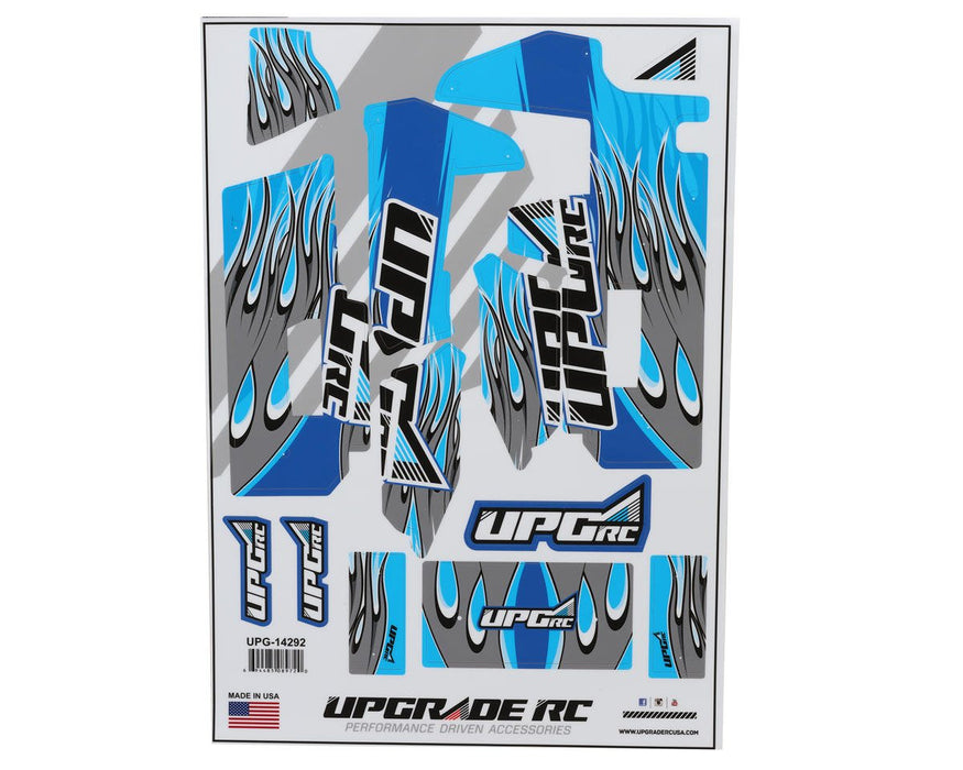 UpGrade RC UPG-14292 "Flame" Graphic Set for Losi® 22S™ Sprint Car (Blue)