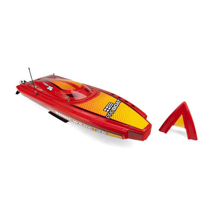 Pro Boat Sonicwake 36" V3 Self-Righting RTR V-Hull Brushless Boat RED 60mpg 8S w/Spektrum SLT3 2.4GHz Radio PRB-2171T2
