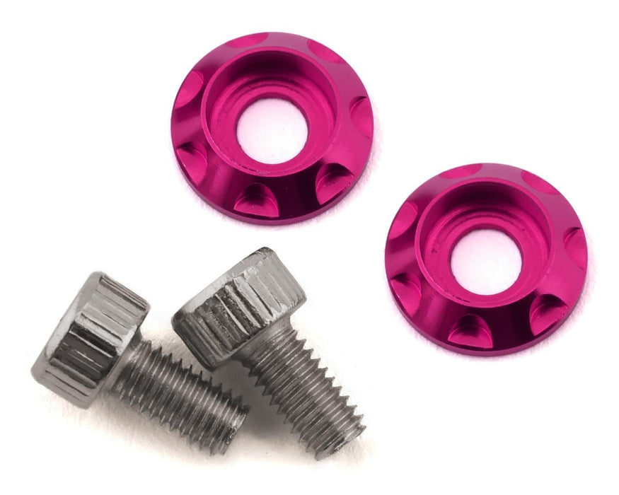 Team Brood BRO-TBR-M3MWKITHSK6 M3 Motor Washer Heatsink w/Screws (Pink) (2) (6mm)