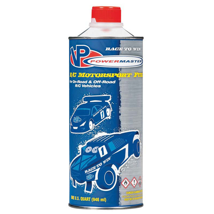 PowerMaster POW6107 VP Pro Nitro Race 20% Car Fuel - 9% Oil Castor/Synthetic Blend Quart