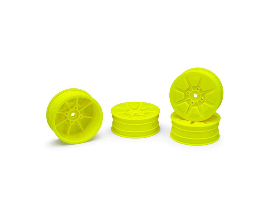 JConcepts Pioneer 2.2 2WD Front Buggy Wheels (Yellow) (4) w/12mm Hex JCO3465Y