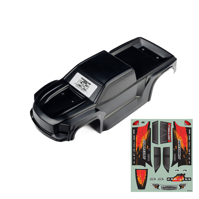 Proline Traxxas Mini Maxx 1/16 Pre-Cut Truck Body Tough Color Black PRO368118