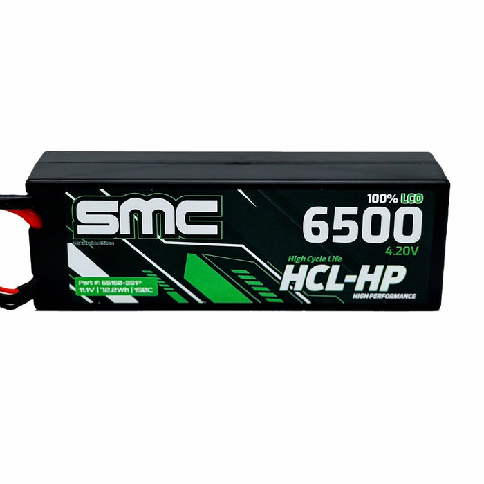 SMC Racing SMC65150-3S1P HCL-HP 3s Lipo 11.1V 6500mAh 150C Hardcase Traxxas TRX Connector NOT ID