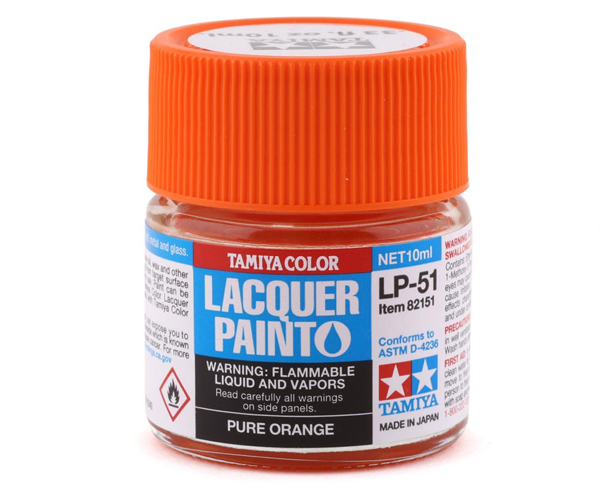 Tamiya TAM82151 LP-51 Pure Orange Lacquer Paint (10ml)
