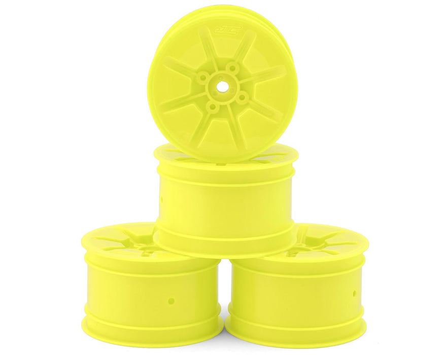 JConcepts Pioneer 2.2 Rear Buggy Wheels (Yellow) (4) w/12mm Hex JCO3466Y