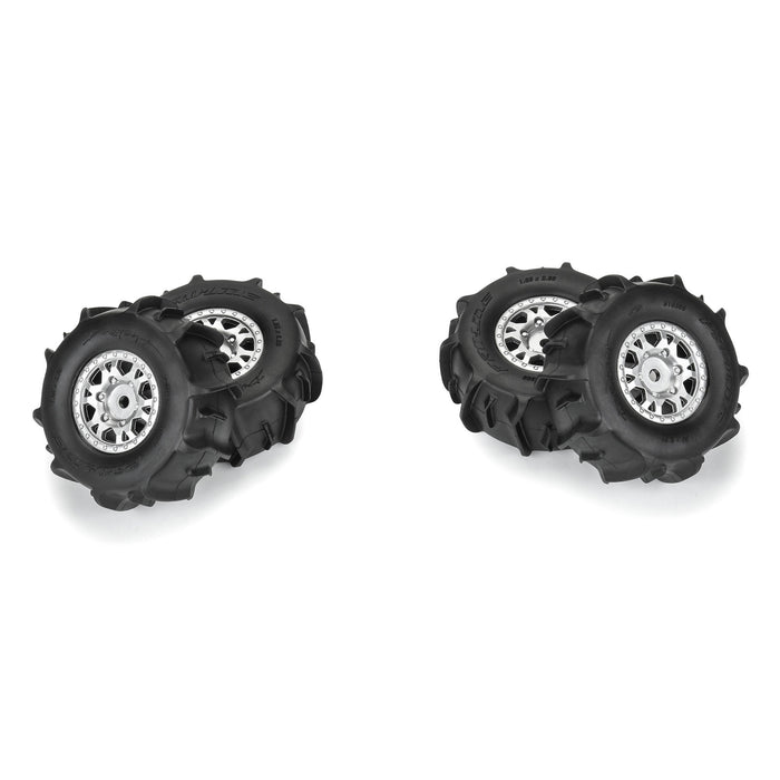 Pro-Line PRO1030910 1/18 Dumont F/R Tires Mounted 12mm Hex Black Impulse (4) for Arrma Mojave Grom