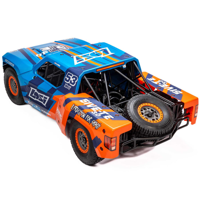 LOSI LOS05022 5IVE-TE 3.0 1/5 Electric 4wd Desert Truck RTR 5-Te 12S Blue Orange KMC