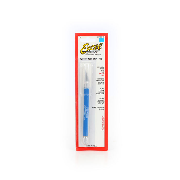 Excel K18 Grip-On Hobby Knife (Blue) w/#11 Double-Honed Blade EXL16019