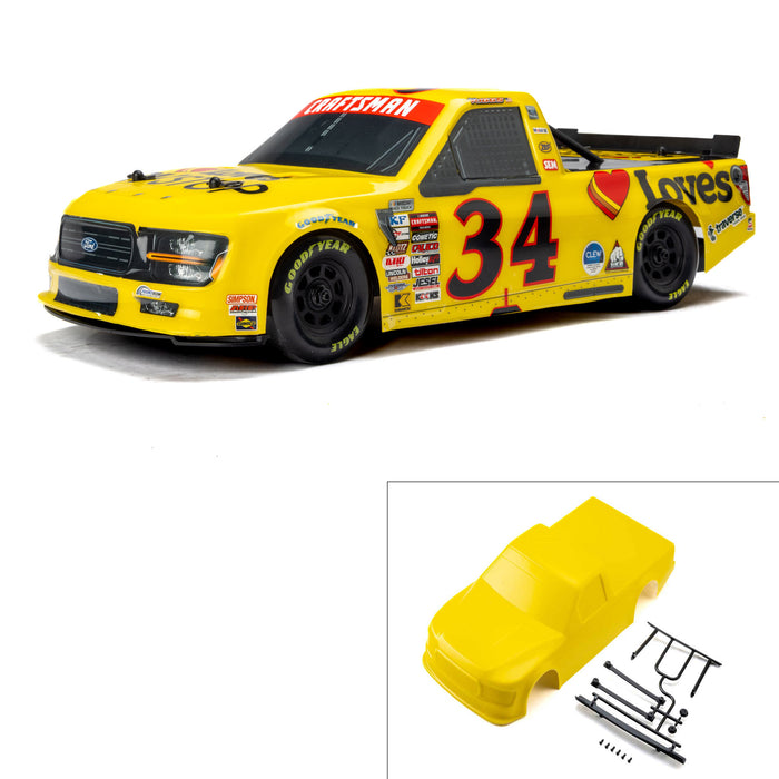 Proline PRO365420 Limited Edition 1/12 Pre-Cut/Pre-Painted Layne Riggs #34 Love Yellow Body: Losi NASCAR