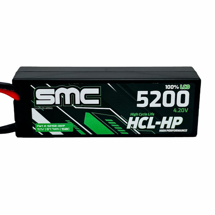 SMC 52150-2S1P Lipo Battery 2s 7.4V 5200mAh 150C Hardcase EC3 IC3 Connector HCL-HP