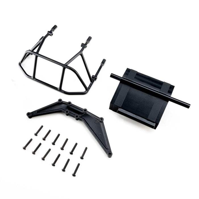 Losi LOS-4253 Rear Bumper Set, Black: 22S DLM