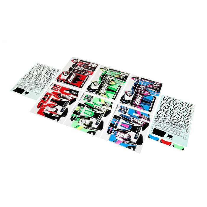 TLR Losi LOS-2851 Body Decal Wrap Graphics Set (3): 22S Sprint