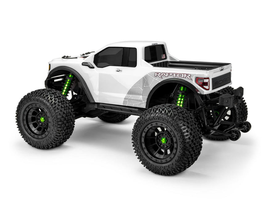 JConcepts JCO0460 2023 Ford Raptor Monster Truck Pre-Trimmed Body for Traxxas® X-Maxx® (Clear)