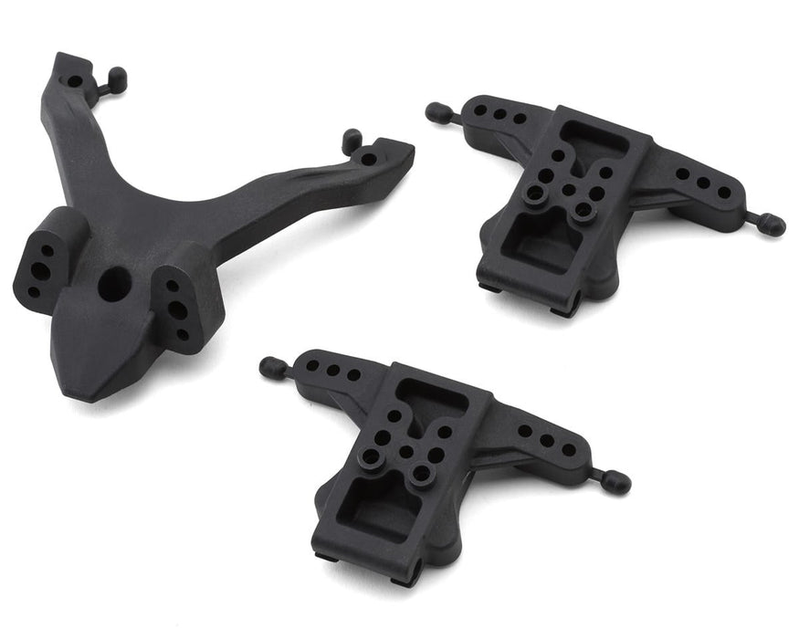 Associated ASC92587 B7.1 RC10B7.1 Factory Team Carbon Top Plate & Ballstud Mount Set