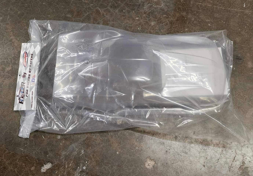 Racer RC by Andy’s 63 Chevy Corvette Split Window Body w/ Protective Film .040 CLEAR Drag SCT Street Eliminator NPRC Outlaw