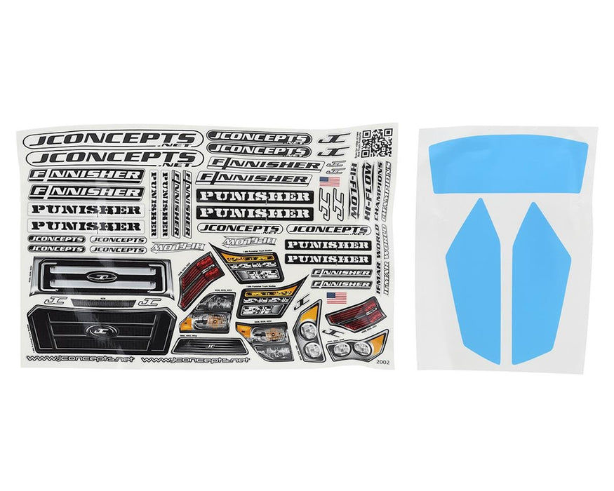 Jconcepts JCO0388 Finnisher Associated T6.1 T7 YZ2-T CLEAR BODY w/ rear spoiler