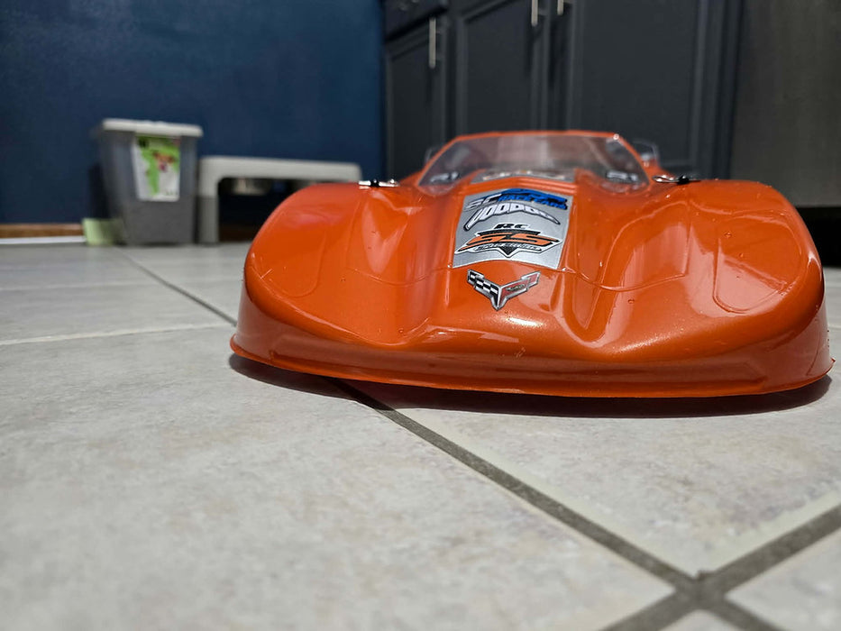 SHARK RC BODIES BW2 Black Widow 2 CLEAR Drag Body .040 Street Eliminator Outlaw SCT