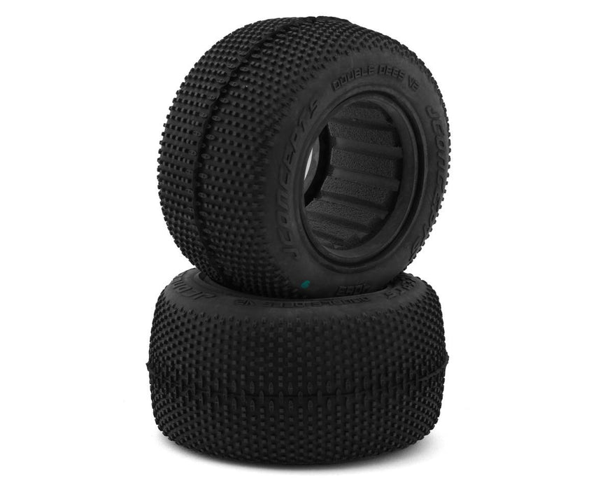 JConcepts JCO4063-02 Double Dee's V2 2.2" 1/10 Stadium Truck Tires (2) (Green)
