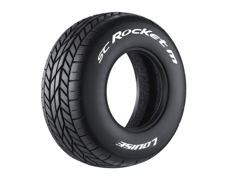 Louise RC SC-Rocket M Oval Track 1/10 Short Course Tires, Unmounted (2) Duratrax Bandito SC-M C3 LOULT3228VI
