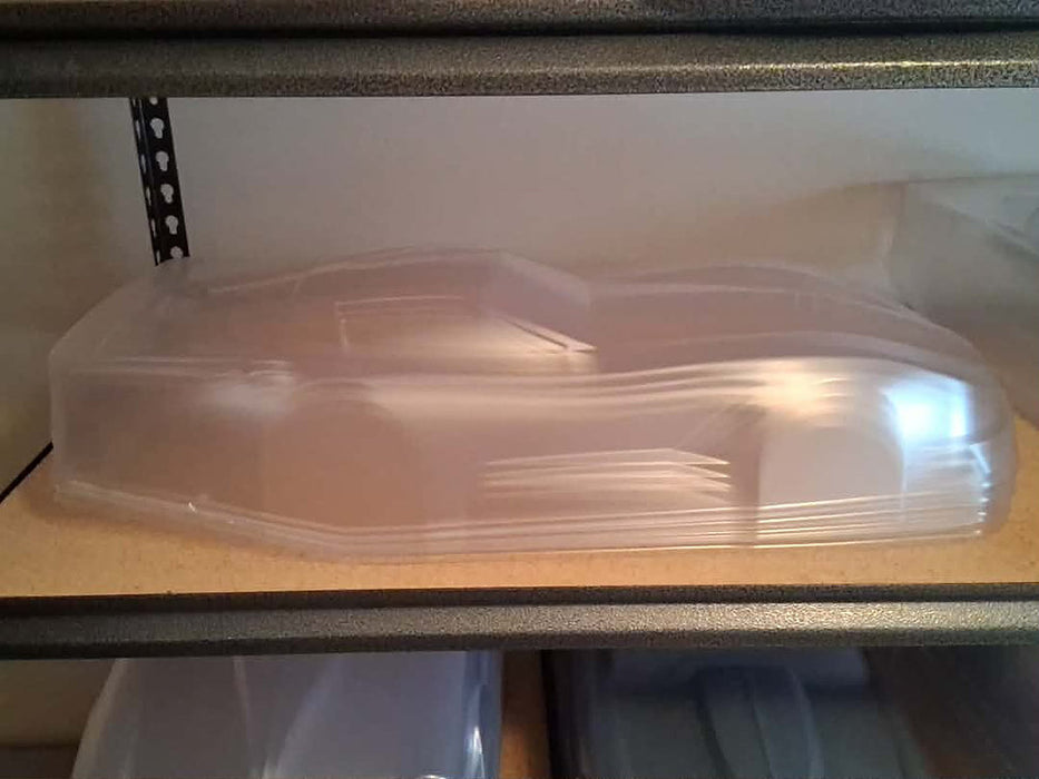 SHARK RC BODIES BW2 Black Widow 2 CLEAR Drag Body .040 Street Eliminator Outlaw SCT
