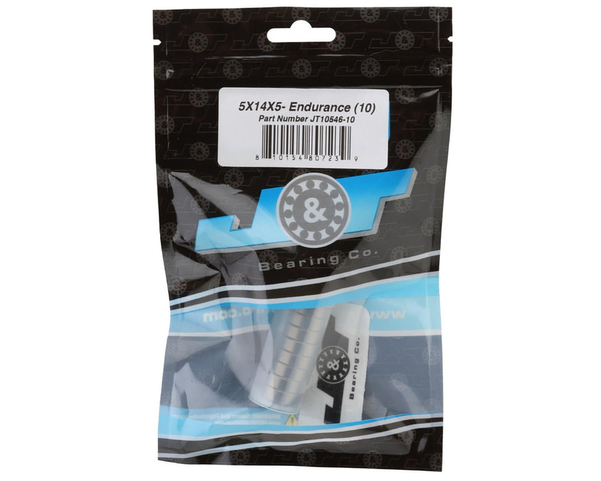 J&T Bearing Co. 5x14x5mm Endurance Ball Bearings (10) JTB-JT10546-10