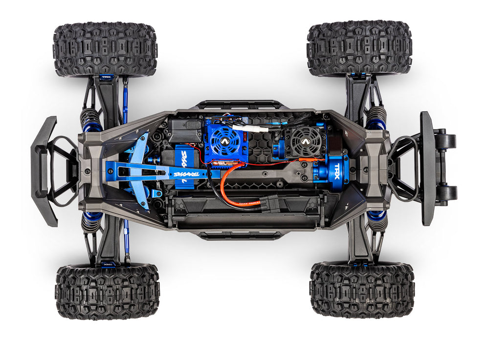 Traxxas TRA89087-4-BLUE 1/10 Wide Maxx Ultimate 4s Monster Truck Blue Aluminum RTR
