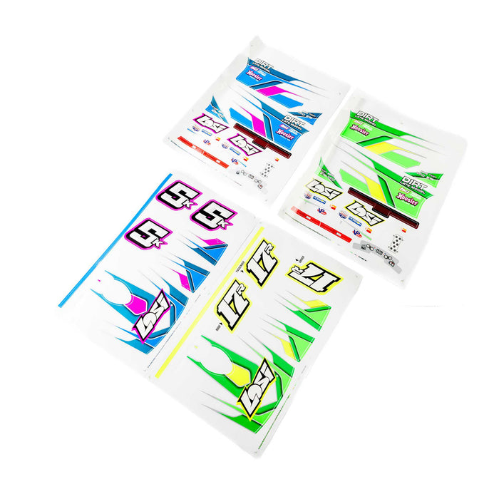 Losi LOS-4256 Graphics Set, Blue, Green: 22S DLM