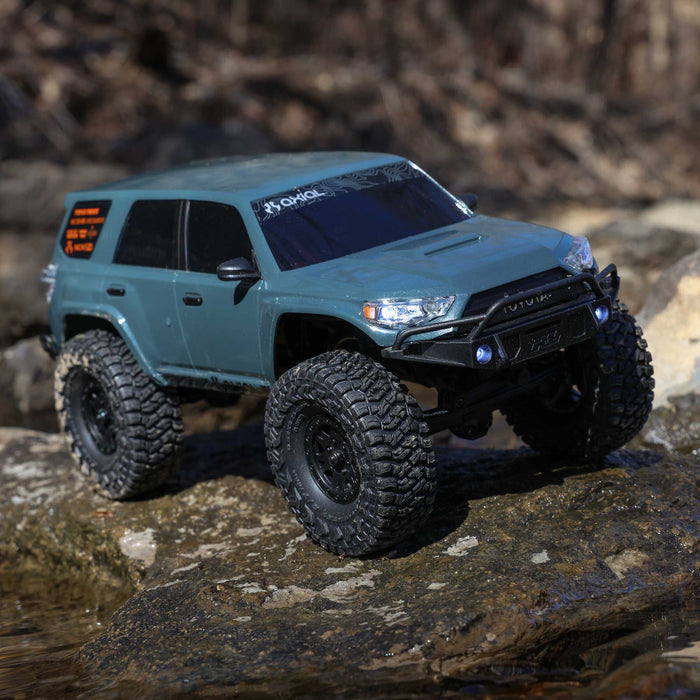Axial AXI-2035T2 1/24 SCX24 Toyota 4Runner 4X4 RTR Brushed Rock Crawler (Battery & Charger Included), Gray