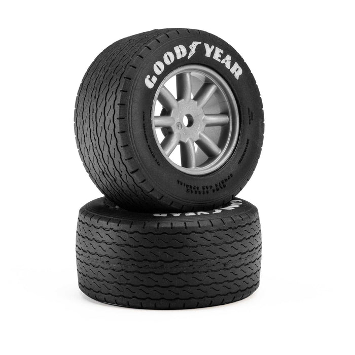 Pro-Line Losi NASCAR 1/12 Goodyear Blue Streak VTA Front Tires Mounted 8mm Gray Wheels (2) Race Car PRO1036310