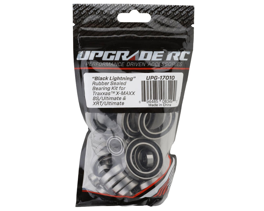 UpGrade RC UPG-17010 "Black Lightning" Rubber Sealed Bearing Kit for Traxxas® 8S X-Maxx®/XRT® Ultimate