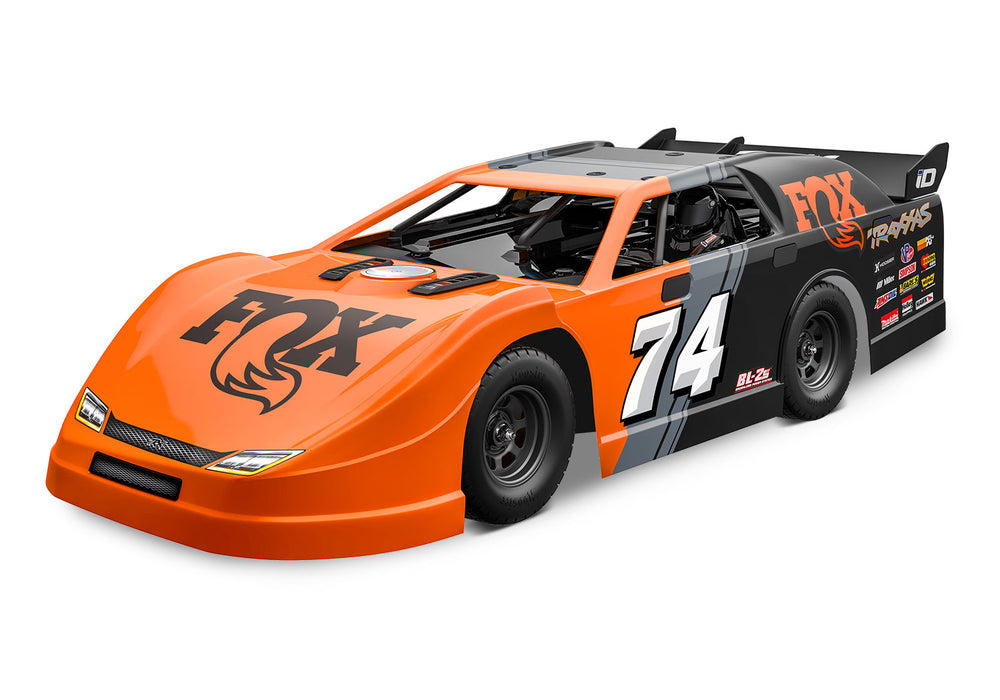 Traxxas TRA104364-74 Slash Late Model Modified BL-2s RTR Brushless EDM Oval Ready Orange FOX Black