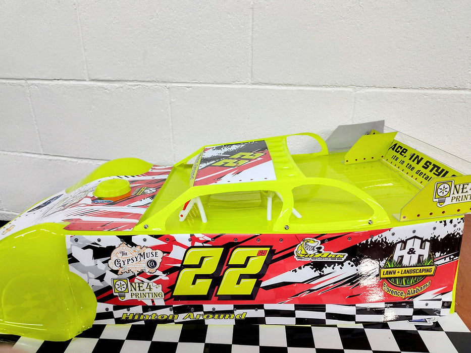 SHARK RC Twister SCT Super Late Model CLEAR Body .060 Slash 1/8 Short Course