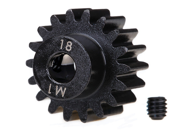 Traxxas TRA6491R X-MAXX 18T Machined Pinion Gear 1.0 Mod 5mm Bore