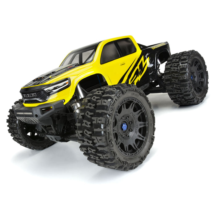 Pro-Line 1/6 Trencher F/R 5.7” Tires Mounted 24mm X-Maxx Black Raid 8x48 Hex (2) PRO1024010