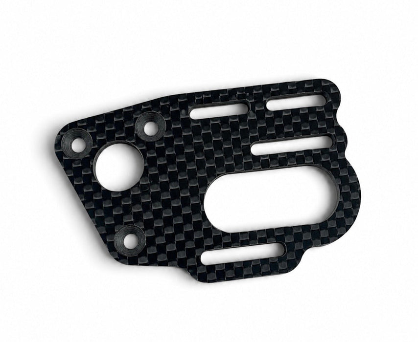 TP3D CUSTOM WORKS CW Extended Carbon Fiber Motor Plate for Transmission Cars 4mm